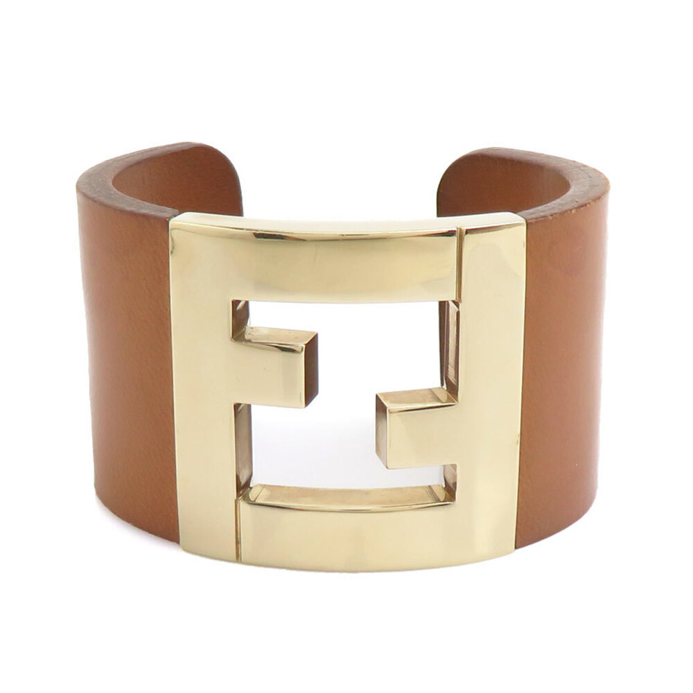 FENDI Brown Leather Bracelet